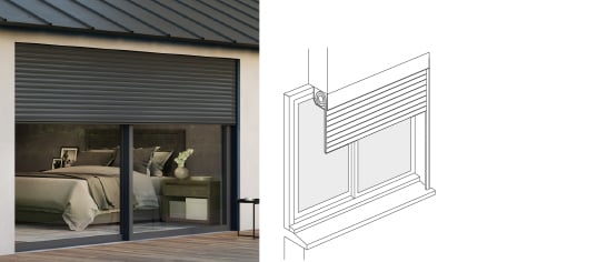 Pose en tunnel inversé